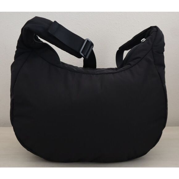 Athleta 599409-01 Women's O/S Black All About Medium Crossbody Hobo Bag - Picture 2 of 16